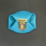 Porte monnaie Bleu Cyan / Boucle vintage