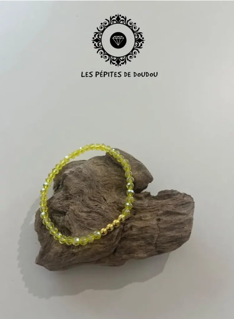 Bracelets reflets jaune trans