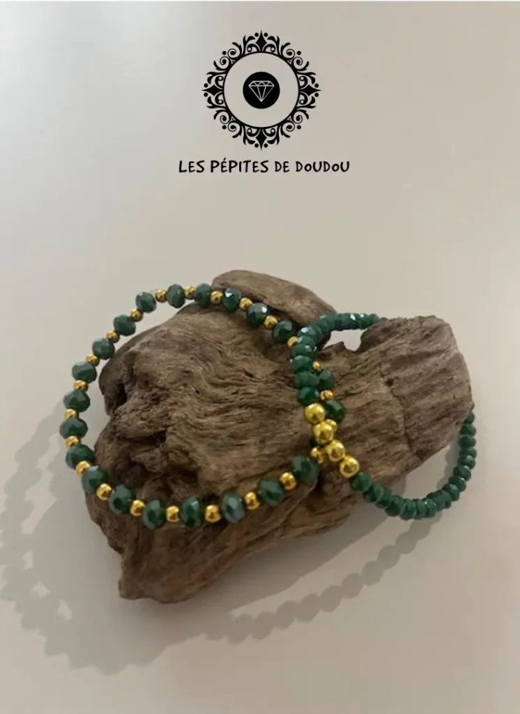 Bracelets vert ensemble