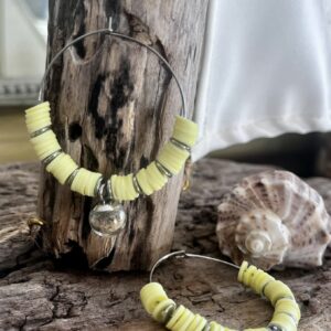 Créole "Bulle de sable" - JAUNE Pastel