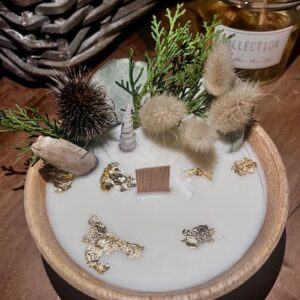 Bougie artisanale "BIO" au Monoï