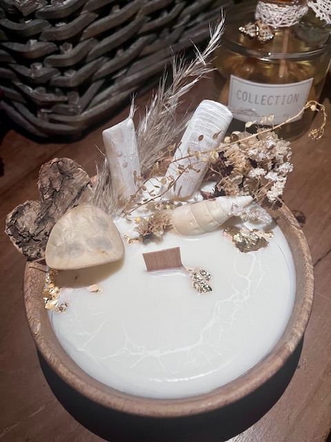 Bougie artisanale "BIO" au Monoï