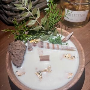 Bougie artisanale "BIO" au Monoï