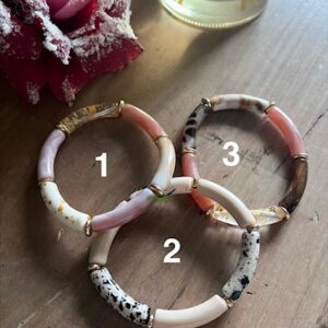 Bracelet Tube Acrylique - Choix Multiples