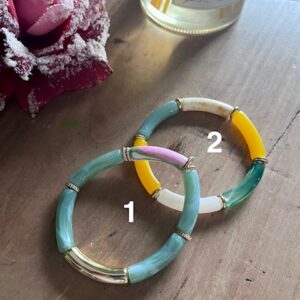 Bracelet Tube Acrylique - Choix Multiples
