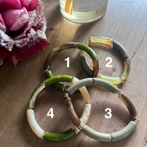 Bracelet Tube Acrylique - Choix Multiples