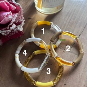 Bracelet Tube Acrylique - Choix Multiples