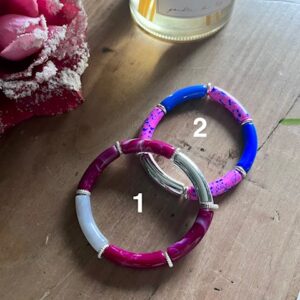 Bracelet Tube Acrylique - Choix Multiples