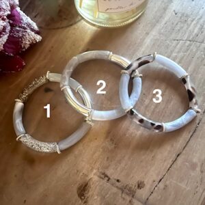 Bracelet Tube Acrylique - GRIS