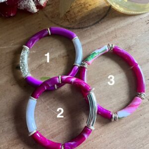 Bracelet Tube Acrylique - PRUNE