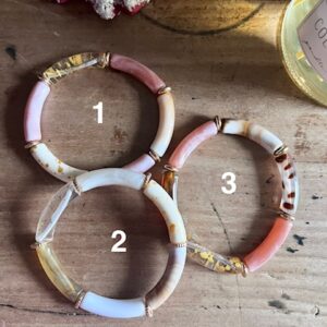 Bracelet Tube Acrylique - POUDRE