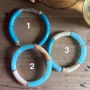 Bracelet Tube Acrylique - AZUR