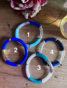 Bracelet Tube Acrylique - MARINE