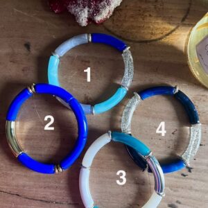 Bracelet Tube Acrylique - MARINE