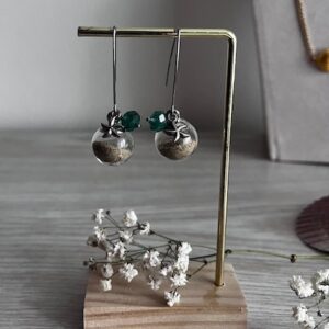 Boucle d'oreille Pendantes - "Bulle de Sable"