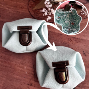 Porte Monnaie "Moné'Bulle" - BLEU Pastel