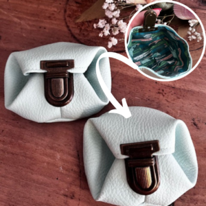 Porte Monnaie "Moné'Bulle" - BLEU Pastel