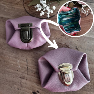 Porte Monnaie "Moné'Bulle" - ROSE Ancien