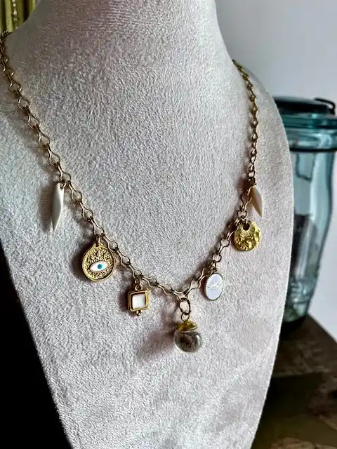 Collier Charm's - Bulle de sérénité - BLANC – Image 2