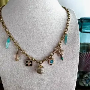 Collier Charm's - Bulle de sérénité - VERT