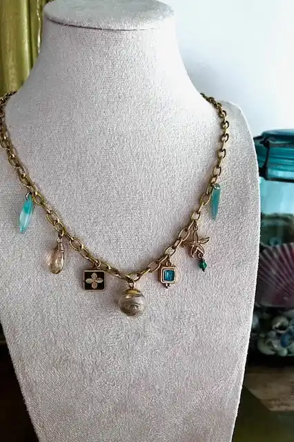 Collier Charm's - Bulle de sérénité - VERT