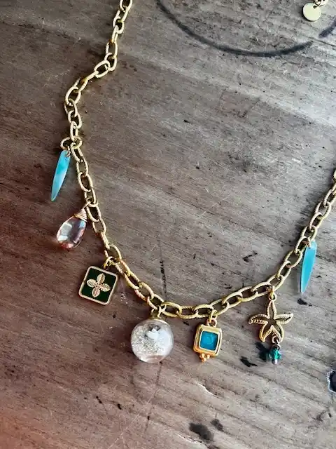 Collier Charm's - Bulle de sérénité - VERT – Image 3