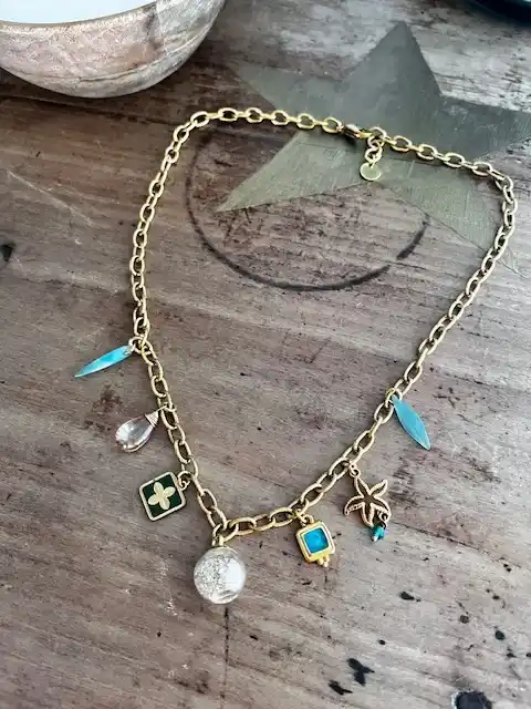 Collier Charm's - Bulle de sérénité - VERT – Image 4