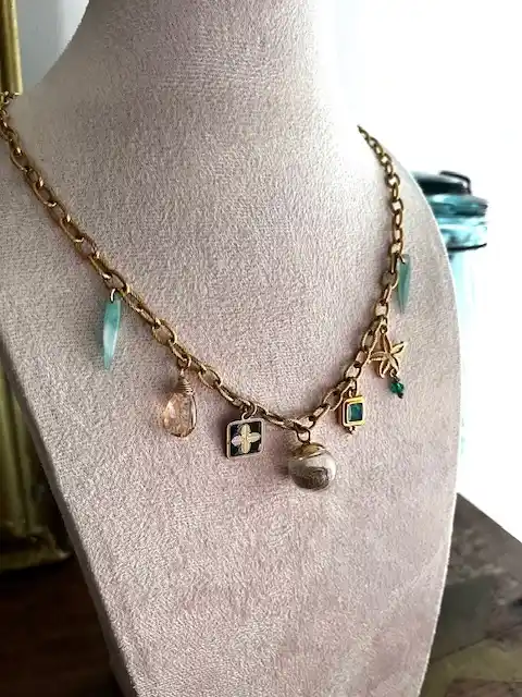 Collier Charm's - Bulle de sérénité - VERT – Image 2