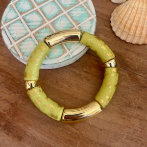 Bracelet POP - JAUNE doré mat