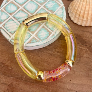 Bracelet POP - JAUNE nacré