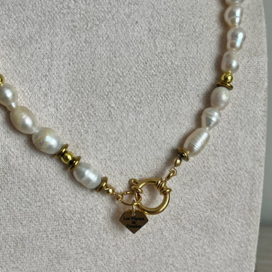 Collier OCÉAN - Perle d'eau douce BLANC – Image 2