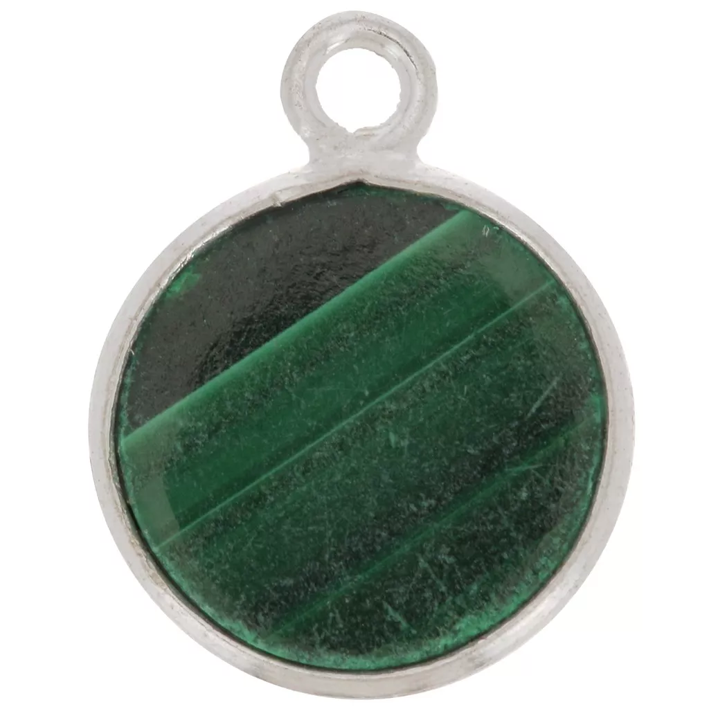 Collier MALACHITE argenté - Pierre naturelle – Image 4