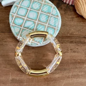 Bracelet POP - OR Transparent