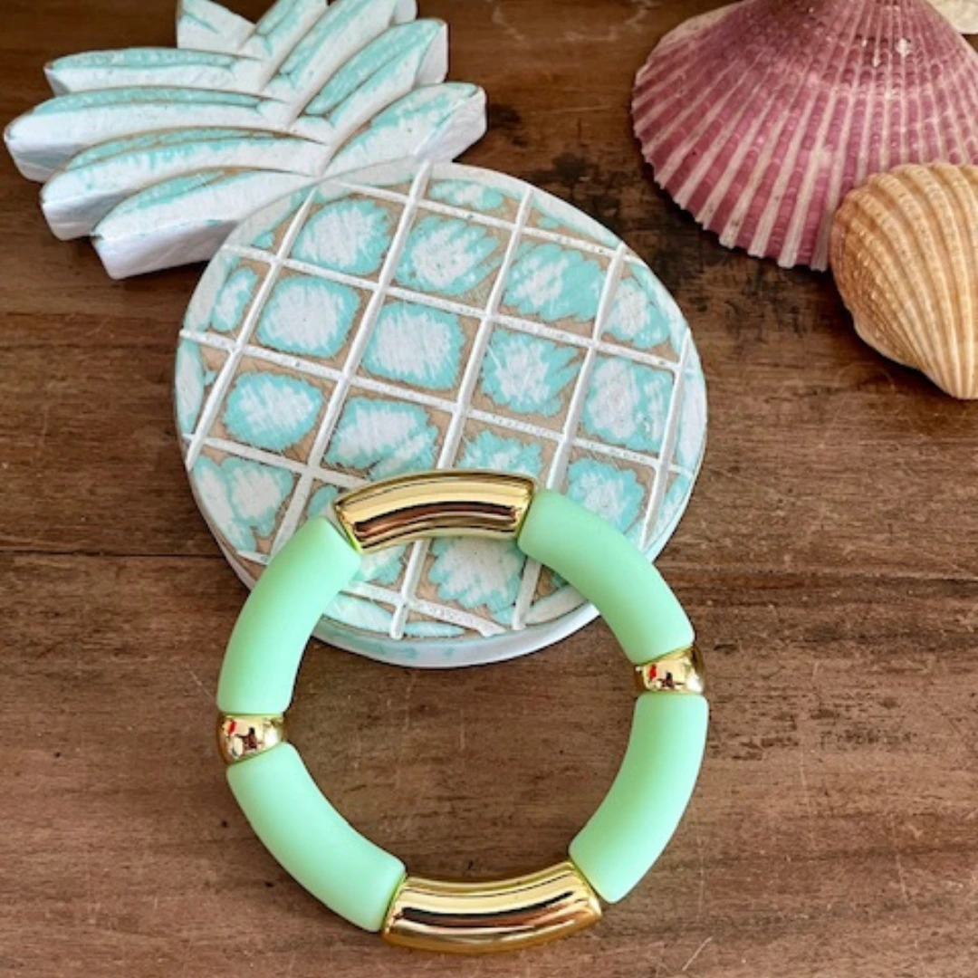 Bracelet POP - VERT PASTEL Mat
