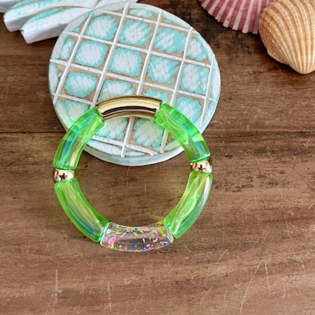 Bracelet POP - VERT Nacré
