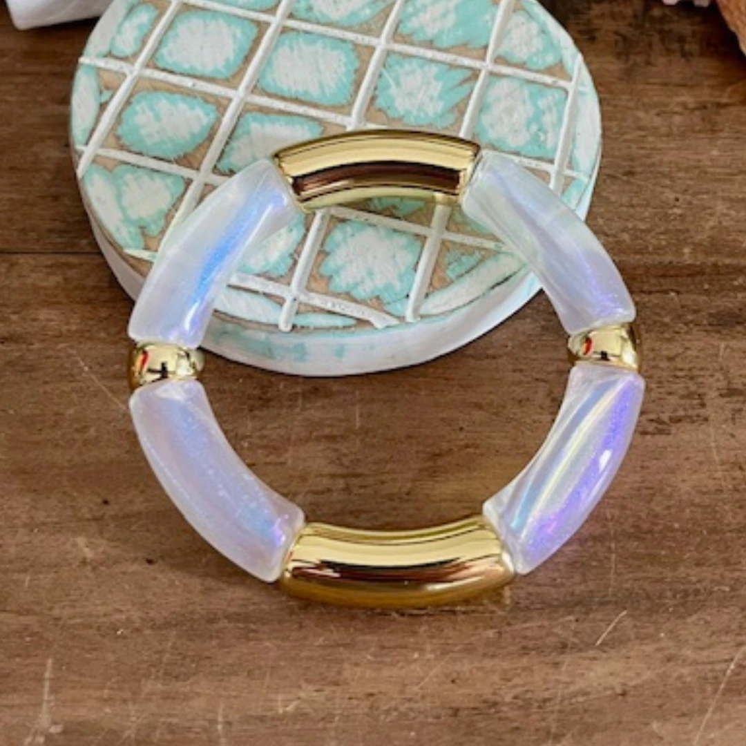 Bracelet POP - BLANC Nacré – Image 2