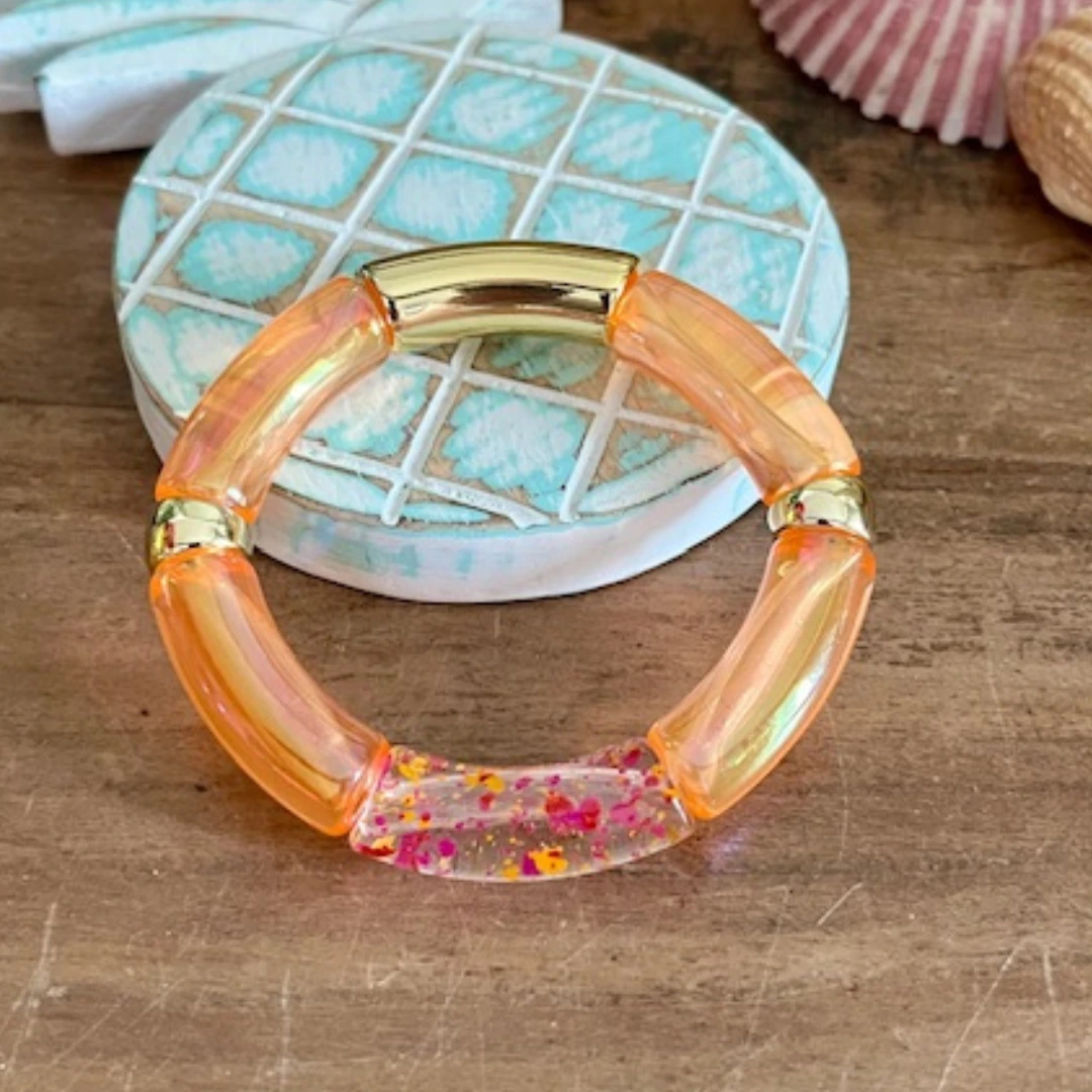 Bracelet POP - ORANGE Nacré – Image 2