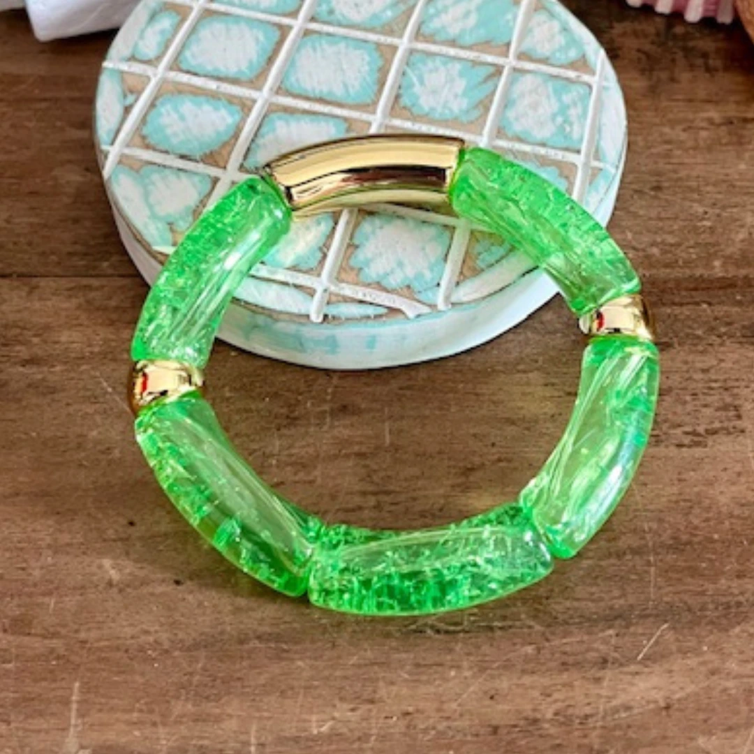 Bracelet POP - VERT Craquelé – Image 2